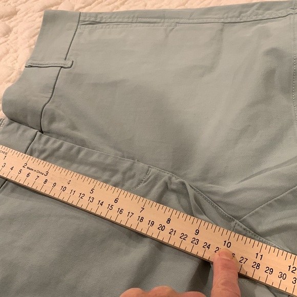 J. Crew 4” chino shorts NWOT, light sage color, size 10 - Picture 6 of 7